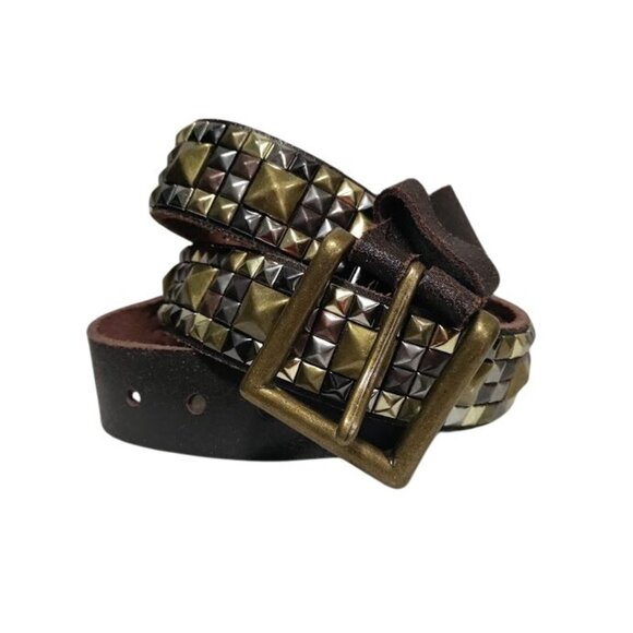 Coachella Maximalist Studded Rocker Leather Harley Y2K 49" Length - Picture 1 of 10